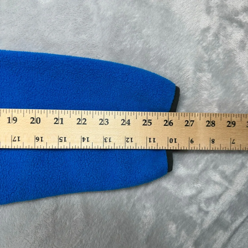 The North Face Fleece Jacket Mens L Blue Denali Polartec Full Zip Colorblock